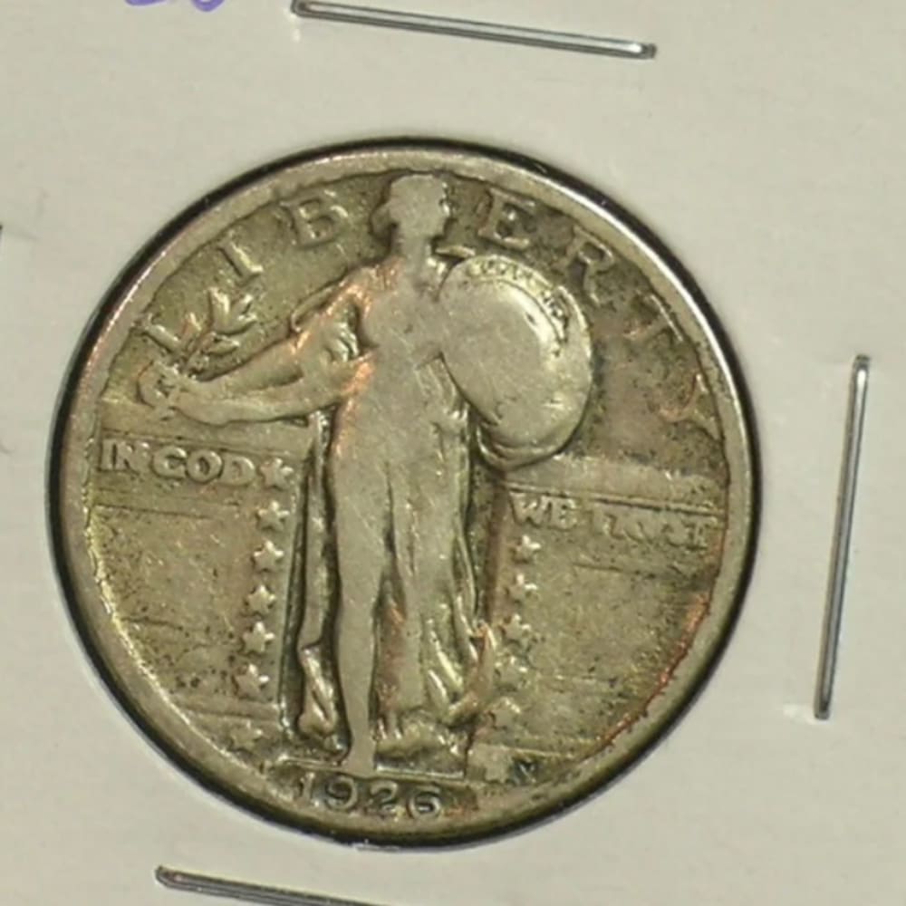 1926 Nice Standing Liberty Quarter - Type Coin - (AE7-11))